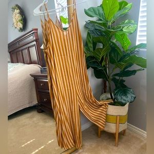 Carly Jean burnt orange and white jumper/ long romper